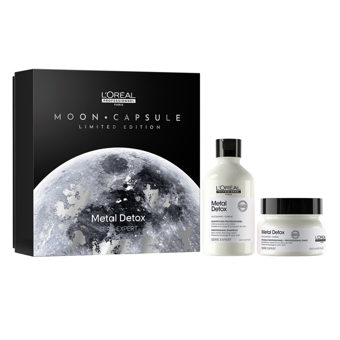 LOREAL PARIS Professionnel Serie Expert Metal Detox Duo Moon Capsule Gift Set لوريال مجموعة العناية بالشعر