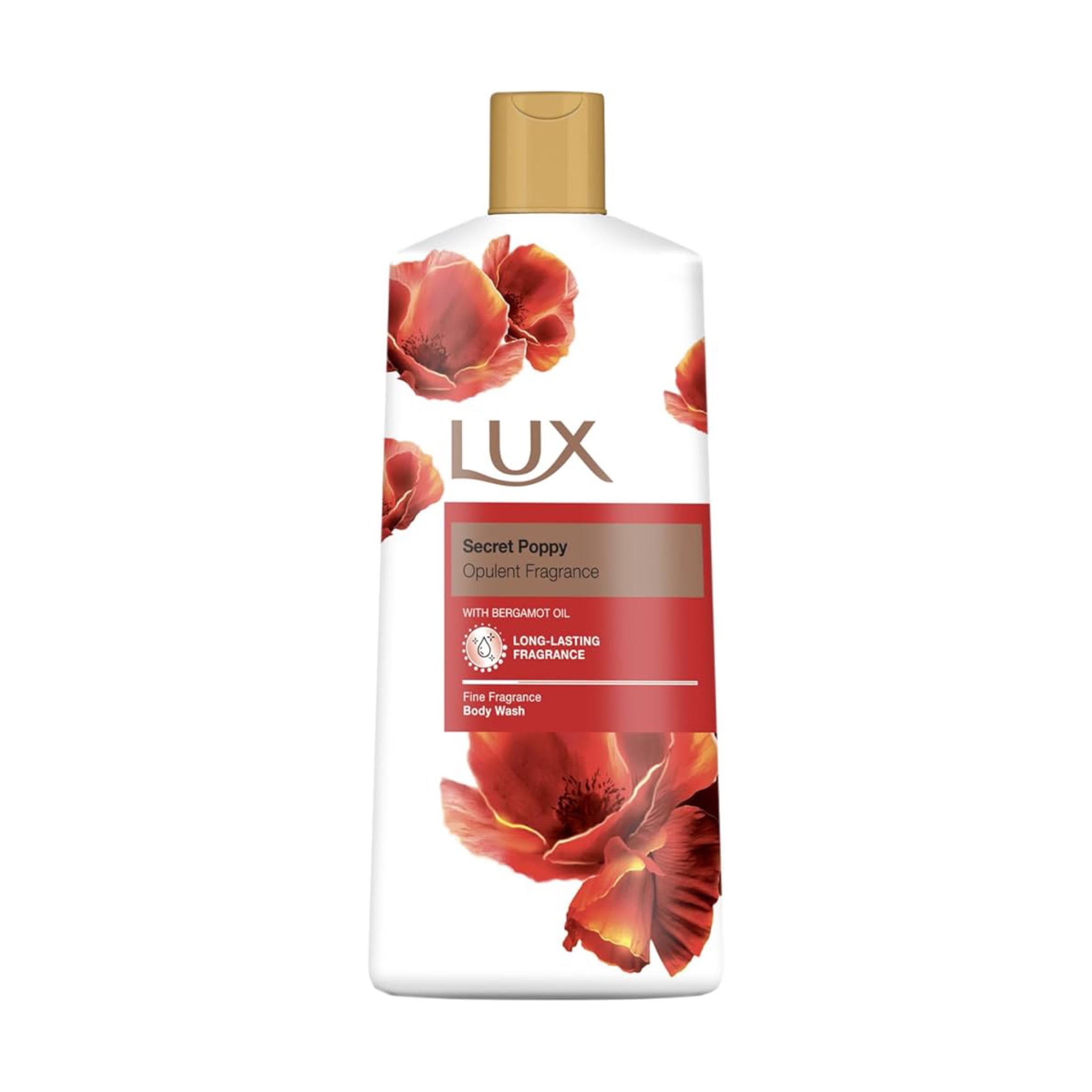 LUX Secret Poppy Body Wash with Bergamot Oil 600ml لوكس جل استحمام