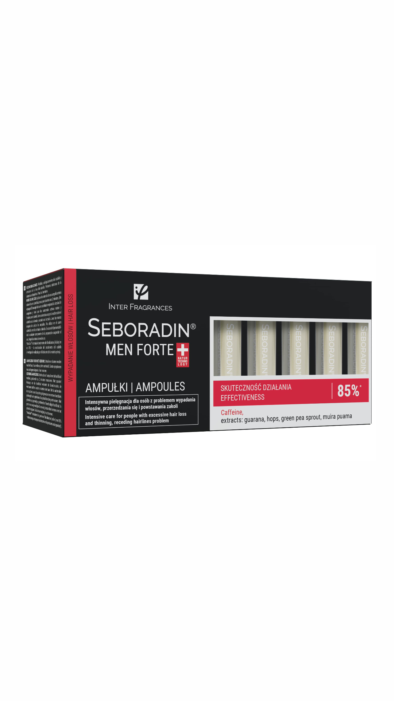 Seboradin Ampoules for Men Against Hair Loss Hair Thinning Hair Growth Serum for Men أمبولات مضادة لتساقط الشعر للرجال