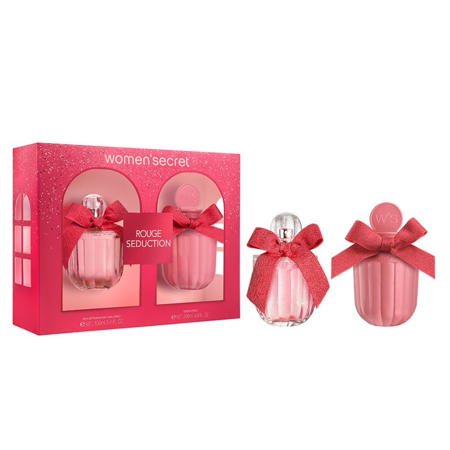 WOMEN SECRET Rouge Seduction Set Eau de Parfum 100ml + Body Lotion 200ml مجموعة هدايا للنساء