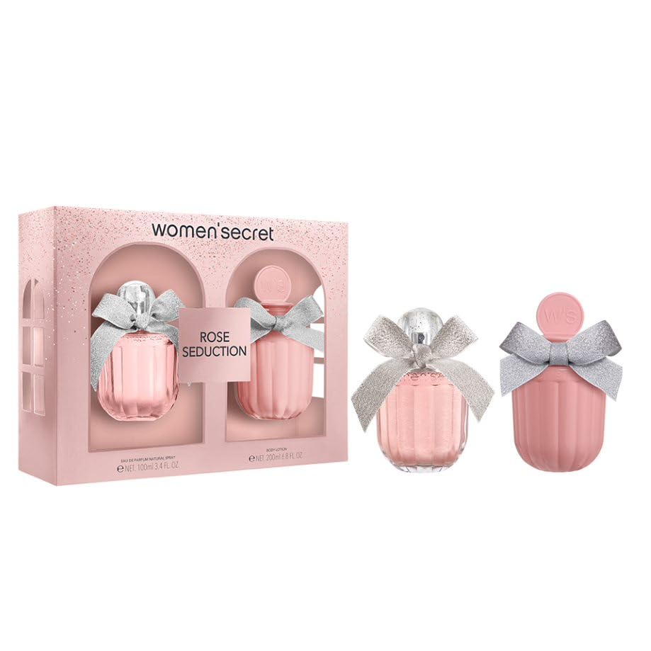 WOMEN SECRET Rose Seduction Set Eau de Parfum 100ml + Body Lotion 200ml مجموعة هدايا للنساء
