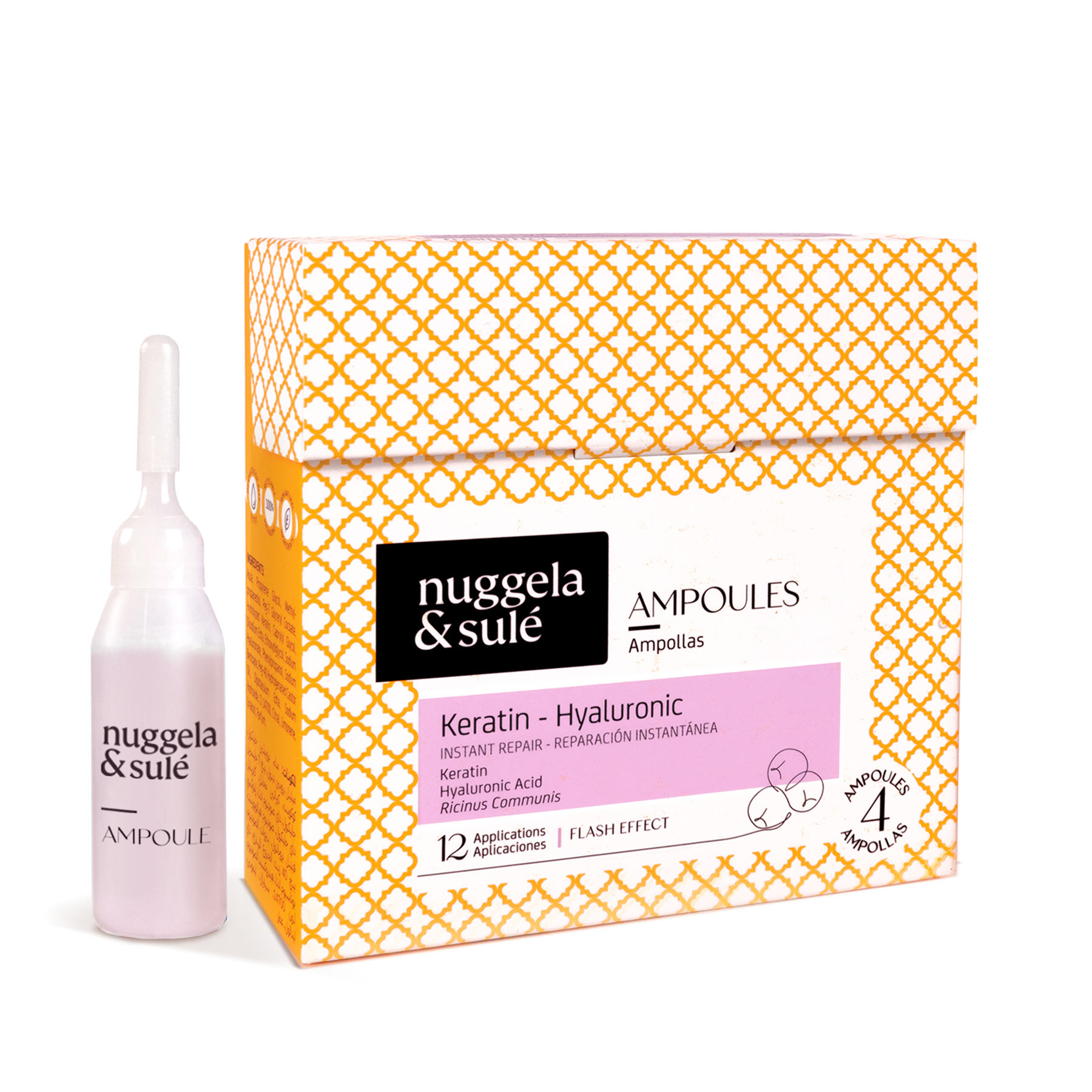NUGGELA & SULÉ  Keratin-Hyaluronic Ampoules 4x10 ml  أمبولات الكرياتين المرطبة للشعر