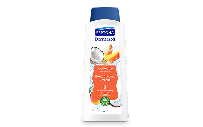 Septona Dermasoft Showergel Coconut & Mango  750Ml سبتونا جل أستحمام للجسم