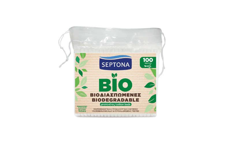 SEPTONA Biodegradable cotton buds 100pcs سبتونا أعواد قطنية لتنظيف الأذن