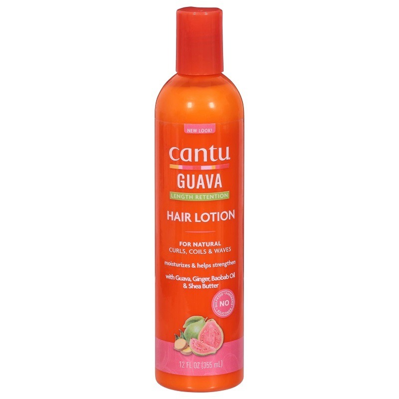 CANTU Guava Length Retention Hair Lotion For Natural Curls, Coils & Waves 355ml كريم لترطيب الشعر المجعد