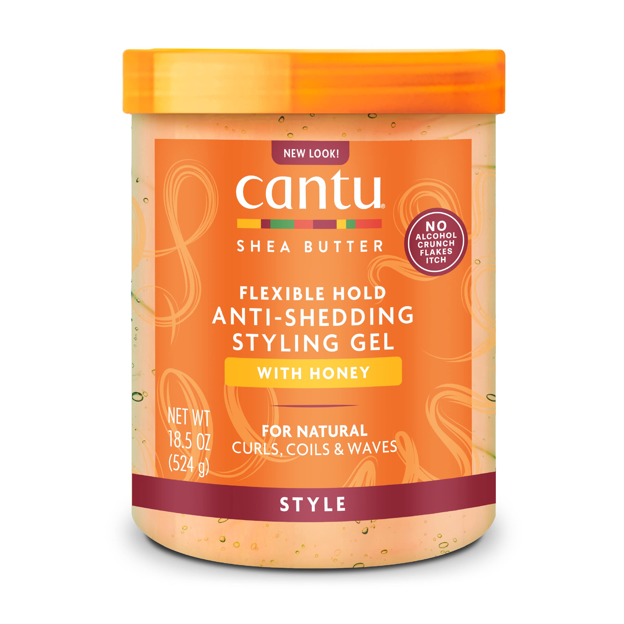 CANTU Shea Butter Maximum Hold Anti-Shedding with Honey Styling Gel 524G جل تصفيف الشعر بزبدة الشيا مع العسل