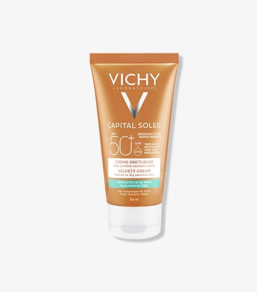 VICHY SUN CAPITAL CREAMY SKIN-PERFECTING CREAM SPF 50+ فيتشي واقي حماية من الشمس كريمي