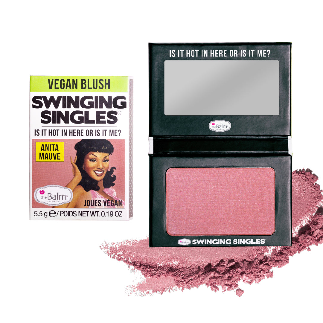 THE BALM SWINGING SINGLES POWDER BLUSH-Anita Mauve ذا بالم أحمر خدود باودر