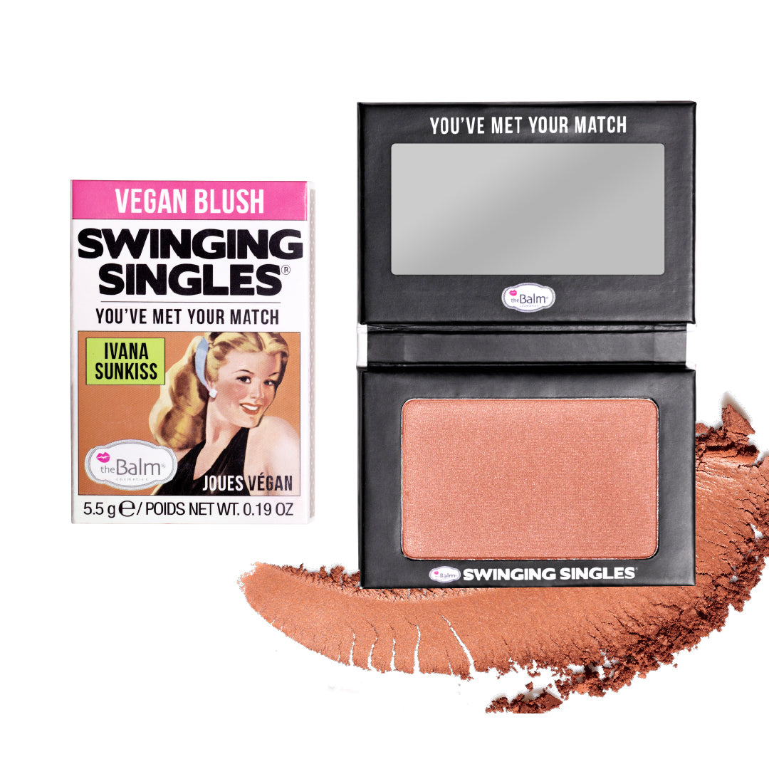 THE BALM SWINGING SINGLES POWDER BLUSH-Ivana Sunkiss ذا بالم أحمر خدود باودر