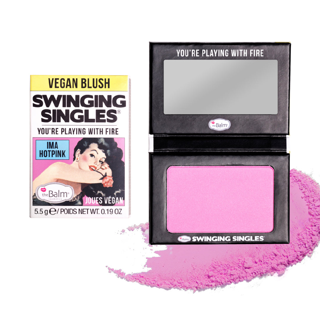 THE BALM SWINGING SINGLES POWDER BLUSH-Ima Hotpink ذا بالم أحمر خدود باودر