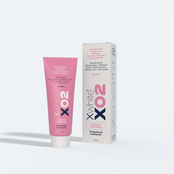 XWHITE X02 SENSITIVE & WHITENING TOOTHPASTE 25ML معجون تبيض الاسنان