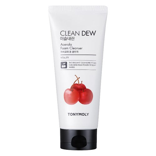 TONYMOLY Clean dew foam cleanser Acerola 180ml غسول الوجه بالكرز الهندي