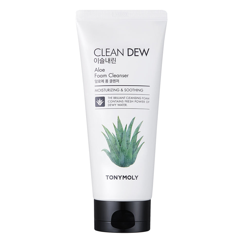 TONYMOLY Clean dew foam cleanser Aloe 180ml غسول الوجه بجل الصبار