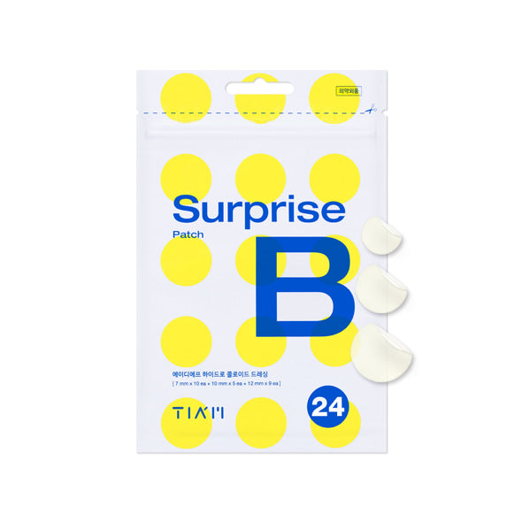 TIA'M Surprise B Patch (96 Count, Pack of 4), hydrocolloid Acne Pimple Patch بادات معالجة للحبوب