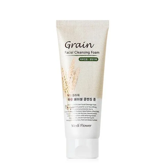 MEDIFLOWER Grain Facial Cleansing Foam غسول  للبشرة