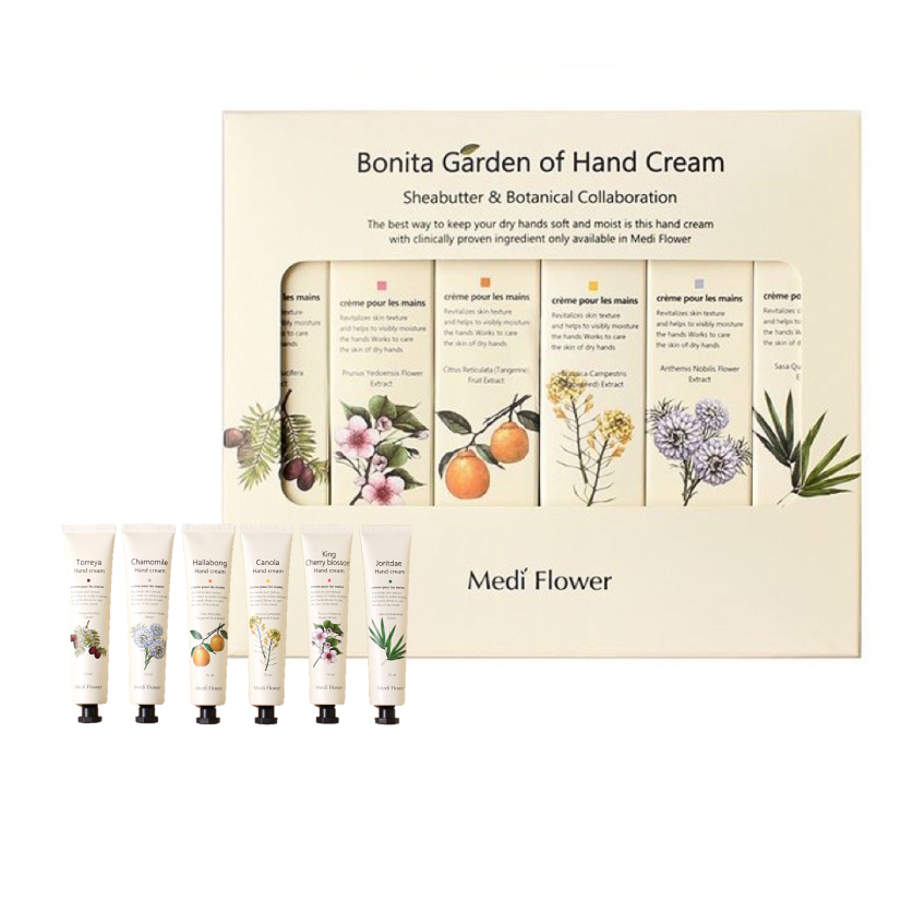 MEDIFLOWER Bonita Garden Of Hand Cream  Set مجموعة مرطبات لليد