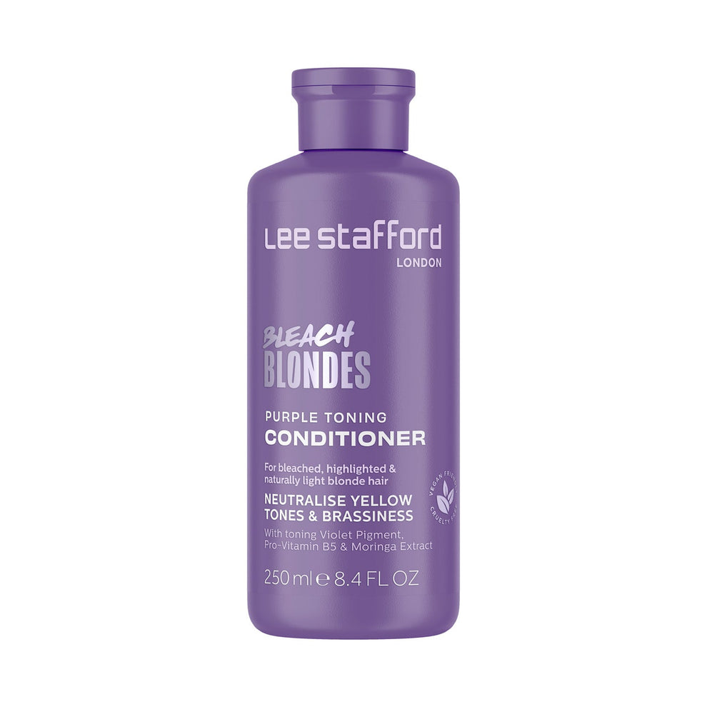 LEE STAFFORD Bleach Blondes Purple Toning Conditioner 250ml بلسم بليتش بلوندز البنفسجي لتلوين الشعر