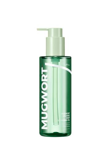ISNTREE MUGWORT CALMING DEEP CLEANSING OIL الغسول الزيتي بعشبة الموكوارت من ازنتري