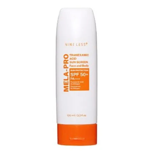 NINE LESS MELA-PRO TRANEXAMIC ACID SUNSCREEN SPF 50 - PA ++++ 100ML ناين ليس كريم واقي شمسي