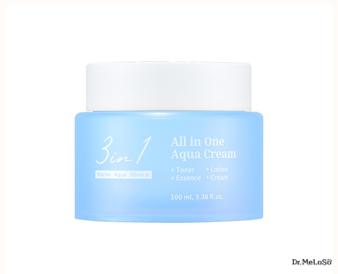 Dr.MeLoSo Sea Water and Minerals Face Cream / All in One Aqua Cream, 100 ml كريم الكل في واحد
