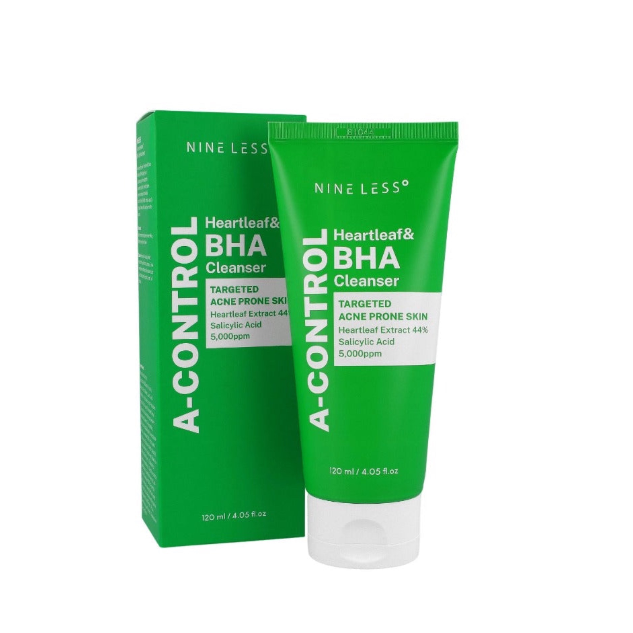 NINE LESS A-CONTROL HEARTLEAF & BHA CLEANSER 120ML ناين ليس غسول رغوي