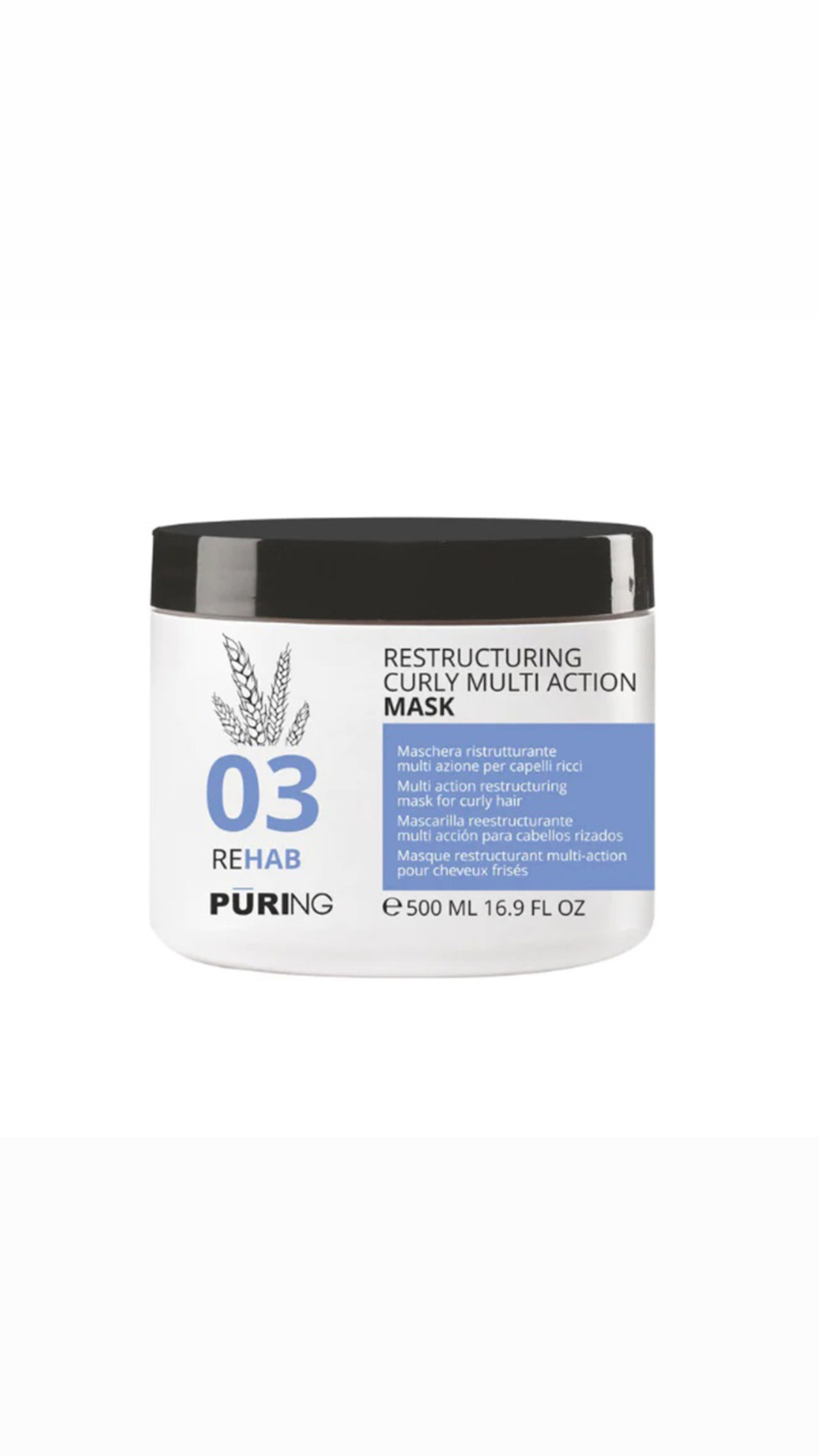 PURING 03 Rehab Restructuring Curly Mask 500ml ماسك لإعادة هيكلة الشعر المجعد