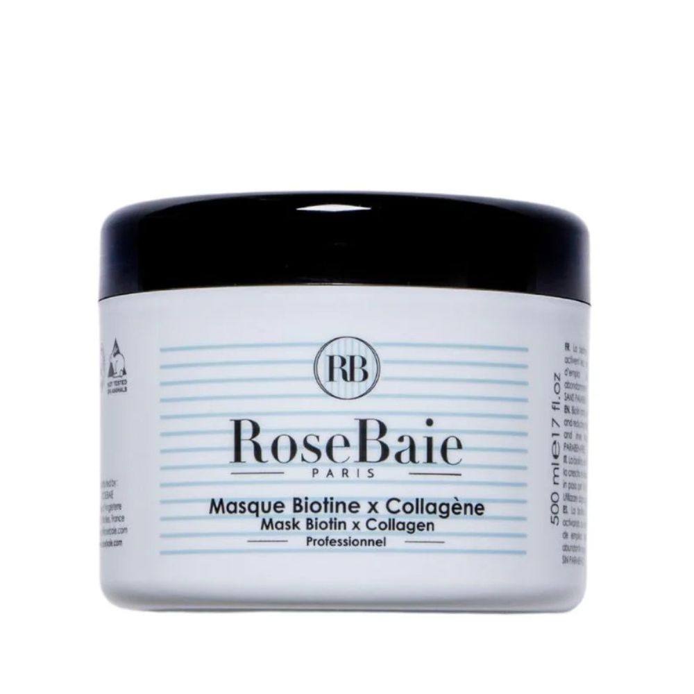 ROSEBAIE BIOTIN AND COLLAGEN MASK REPAIR, GROWTH & RECONSTRUCTION قناع البيوتين والكولاجين لإصلاح ونمو وإعادة بناء الشعر