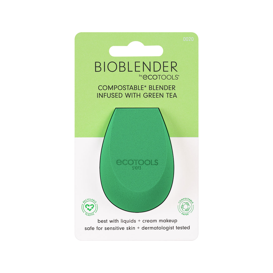 ECOTOOLS Green Tea Bioblender Makeup Sponge إسفنجة مكياج بيوبلندر بالشاي الأخضر