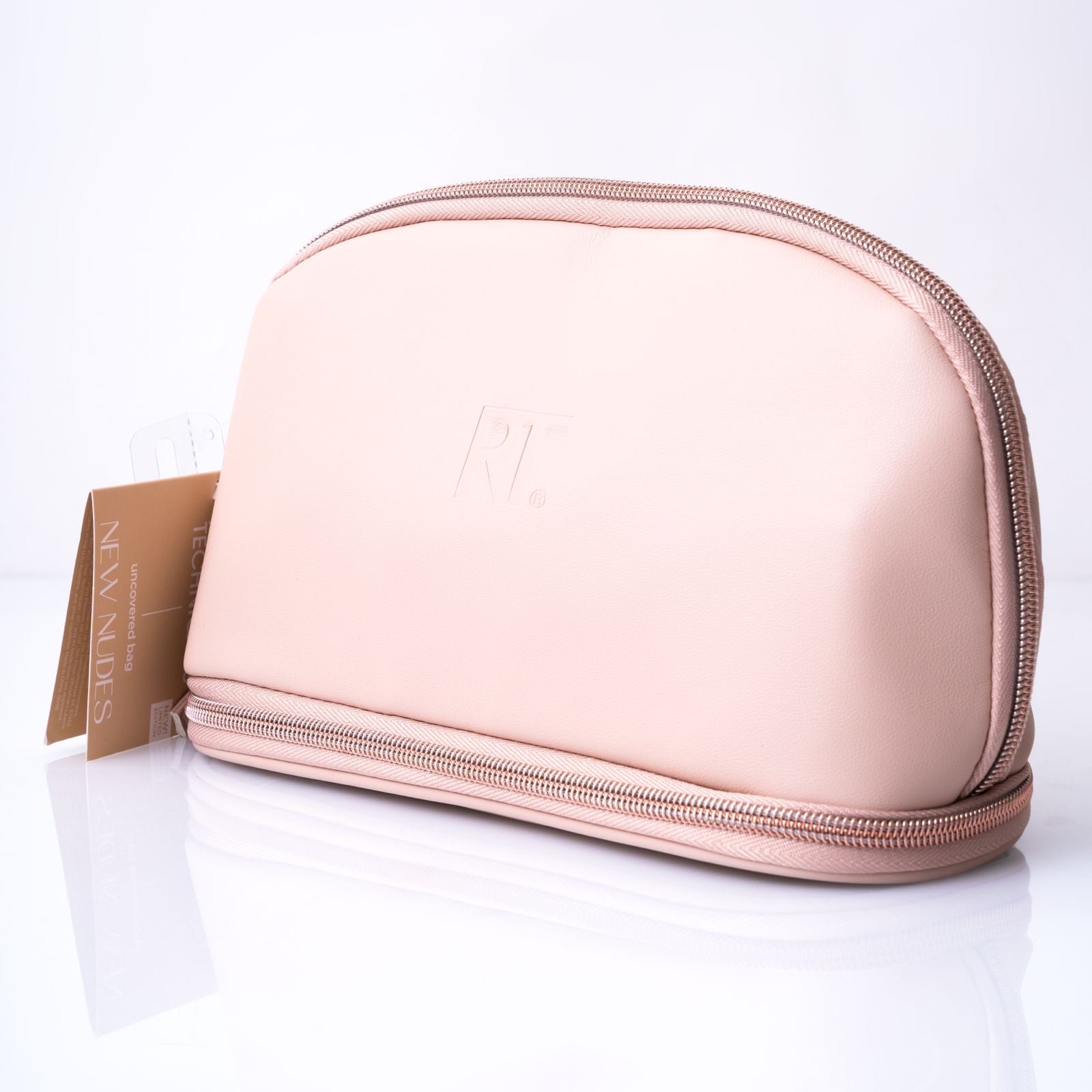 Real Techniques New Nudes Uncovered Bag ريل تكنيك حقيبة لحفظ فرش المكياج
