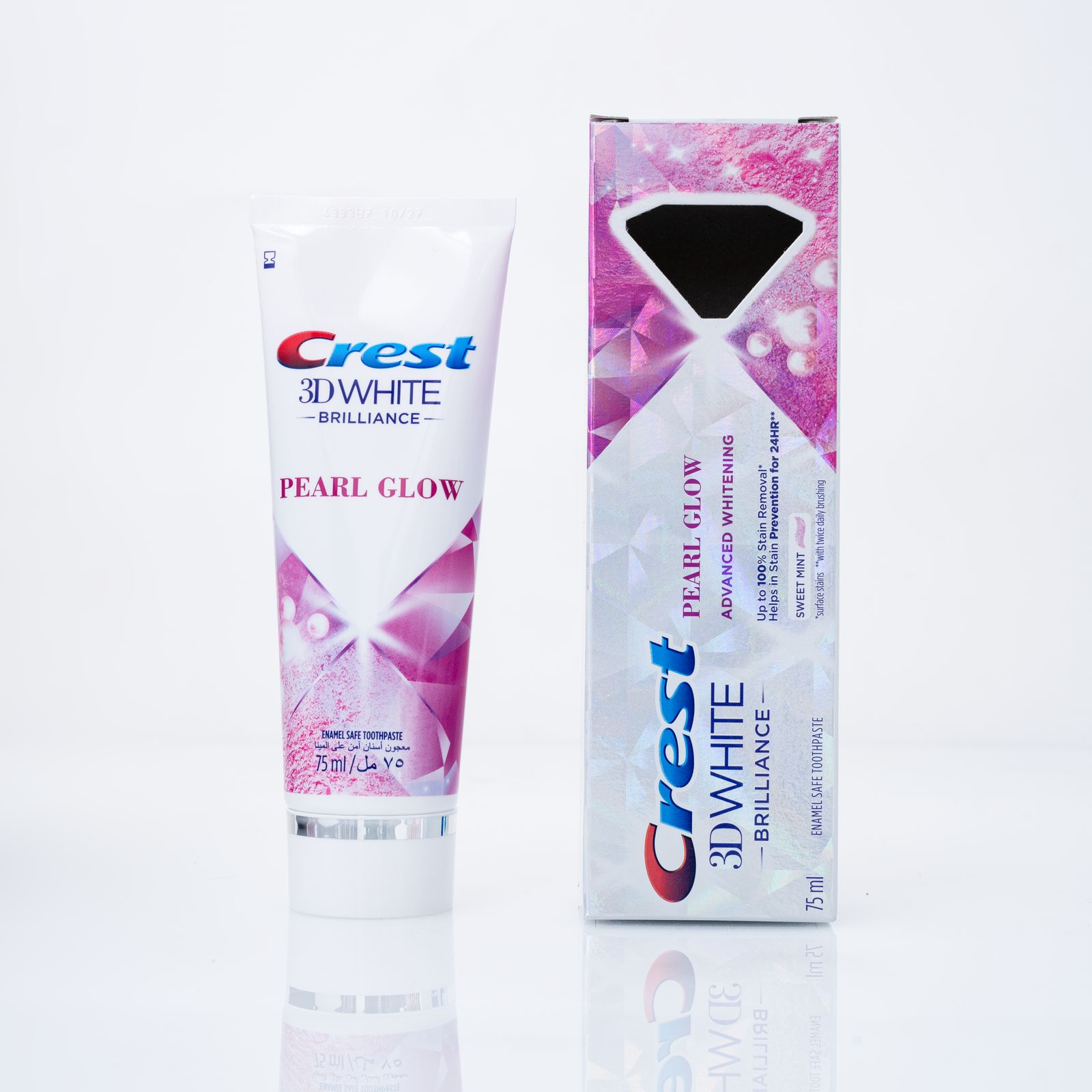CREST 3D WHITE Brilliance Pearl Glow Toothpaste كرست معجون أسنان