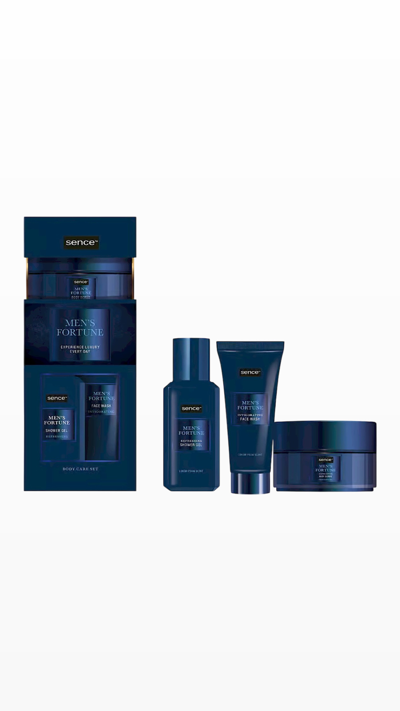 SENCE Men's Fortune Body Care Set 3 pcs سنس مجموعة العناية بالجسم للرجال