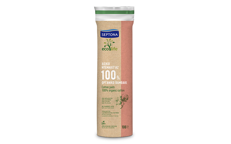 SEPTONA Ecolife Round Double-faced Cotton Pads سيبتونا بادات قطنية للبشرة