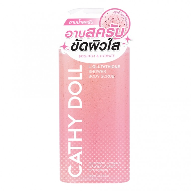 CATHY DOLL L-Glutathione Shower Body Scrub 400ML كاثي دول جل أسحمام مقشر للجسم