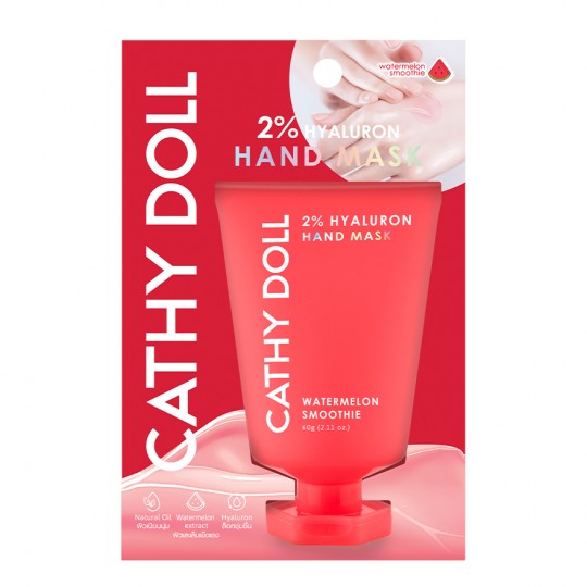 CATHY DOLL HYALURON HAND MASK 2% Hand Mask - WATERMELON SMOOTHIE 60G كاثي دول ماسك لليد