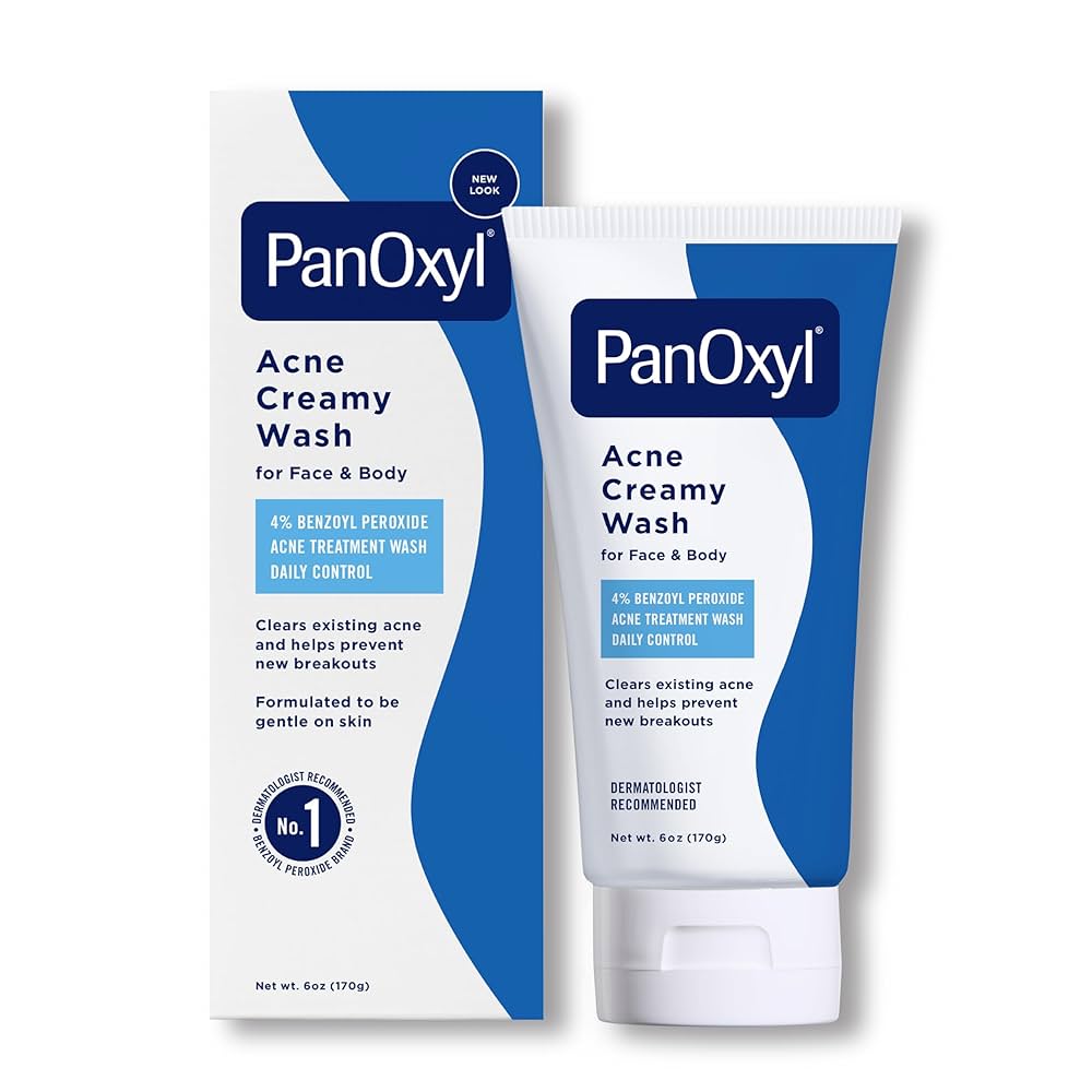 PanOxyl Acne Creamy Wash 170g بانوكسيل غسول كريمي للبشرة المعرضة للحبوب