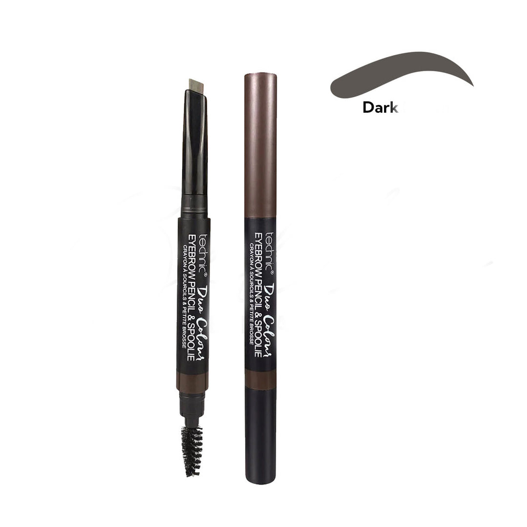 Technic Duo Colour Eyebrow Pencil & Spoolie تيكنيك قلم الحواجب