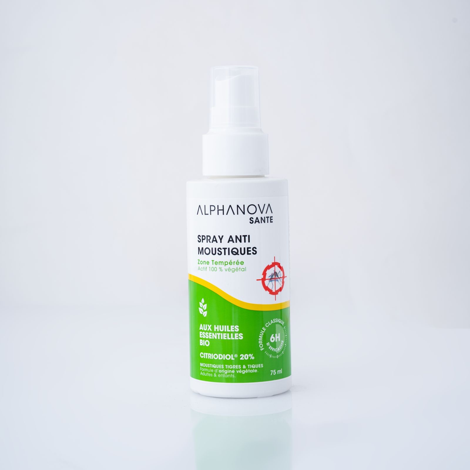 ALPHANOVA SANTÉ Anti-mosquito Zone Tempérée 75ml سبراي مضاد للفطريات