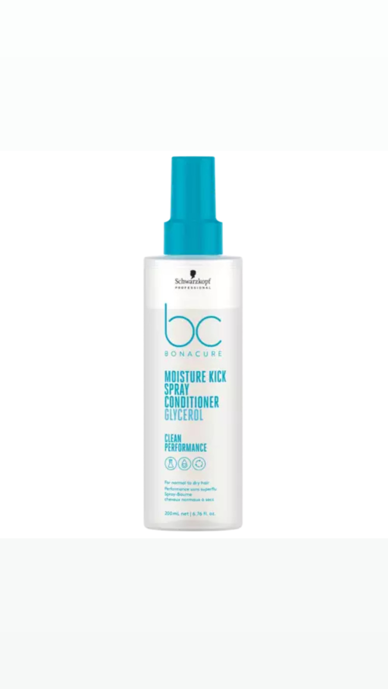 Schwarzkopf Professional BC Bonacure Moisture Kick Glycerol Spray Conditioner 200mlبلسم سبراي مرطب للشعر الجاف