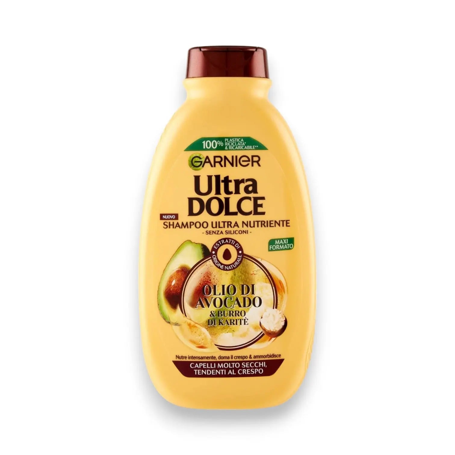 Garnier Ultra Dolce Deep Nourishing Shampoo Pure Avocado Oil & Shea Butter شامبو مغذي عميق بزيت الأفوكادو النقي وزبدة الشيا