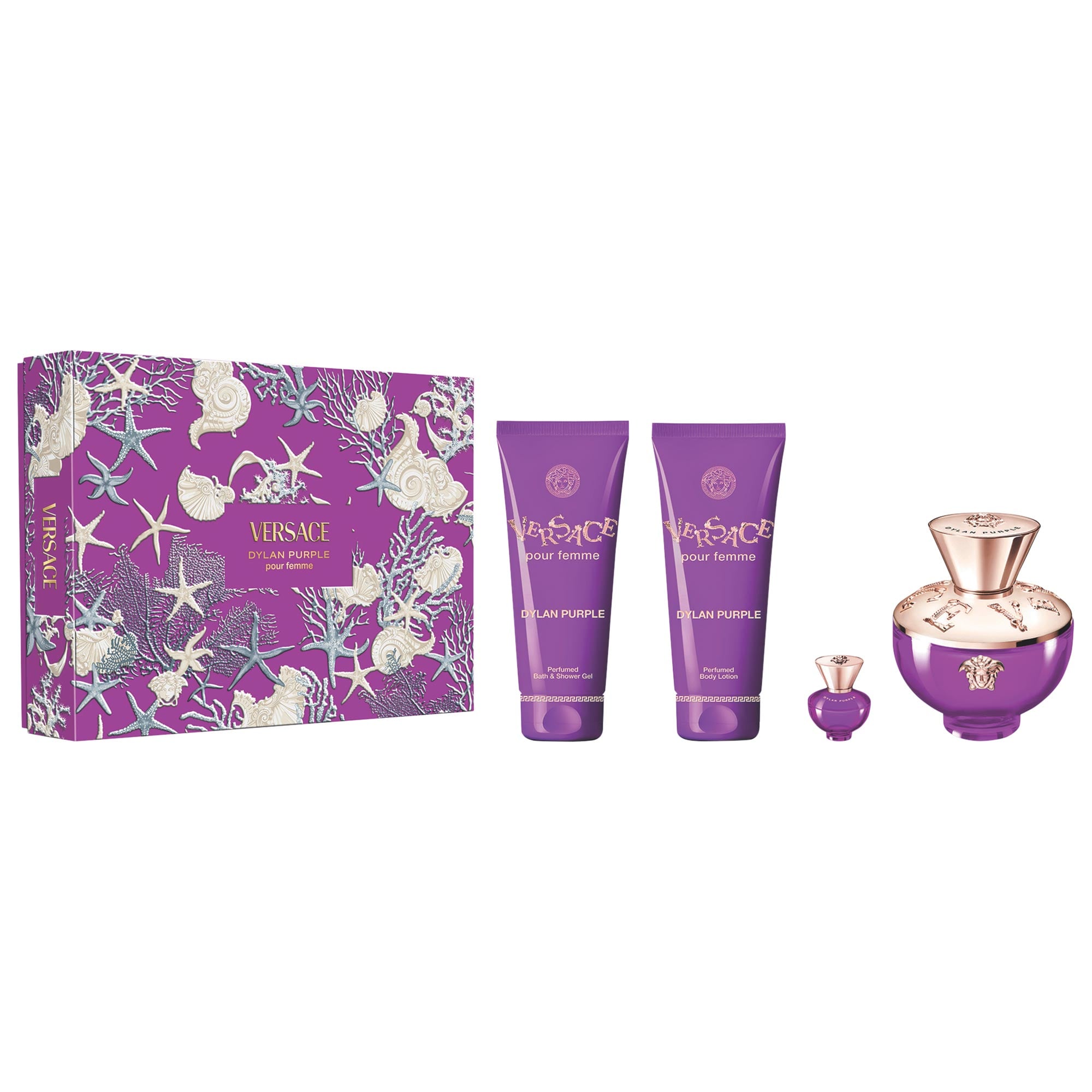 VERSACE Dylan Purple Pour Femme EAU DE PARFUM Gift Set مجموعة هدايا للنساء