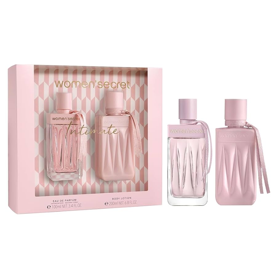 WOMEN SECRET Intimate Women's Gift Set 2 Items Eau de Parfum 100 ml and Body Lotion of 200 ml مجموعة العناية بالجسم للنساء