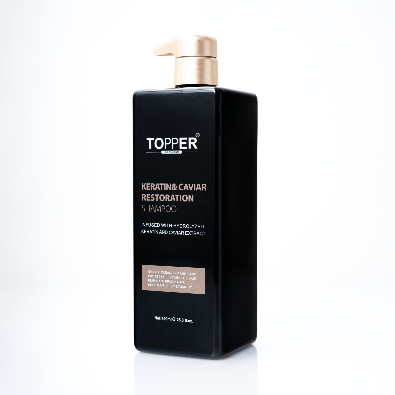 TOPPER Topper Professional Keratin & Caviar Restoration Shampoo 750ml توبر شامبو الكافيار المعالج للشعر
