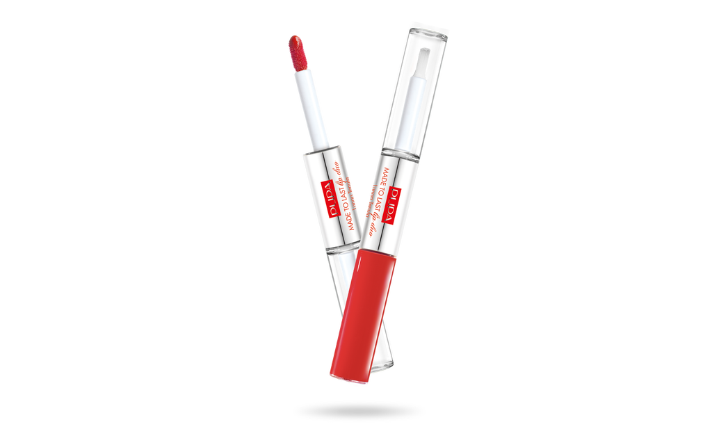 PUPA Made To Last Lip Duo أحمر شفاه سائل مع طبقة علوية