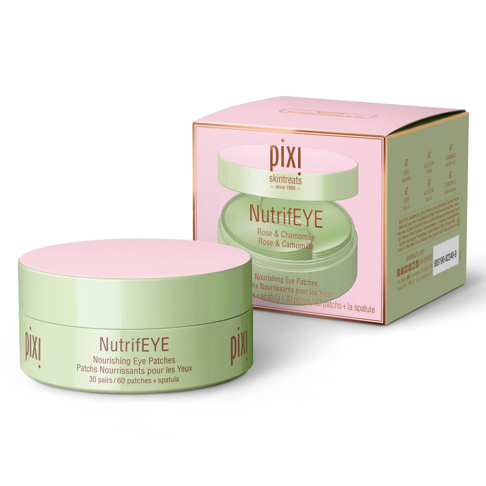 PIXI NUTRIFEYE NOURISHING EYE PATCHES - 60 PATCH پادات مغذية ومرطبة لأسفل العينين