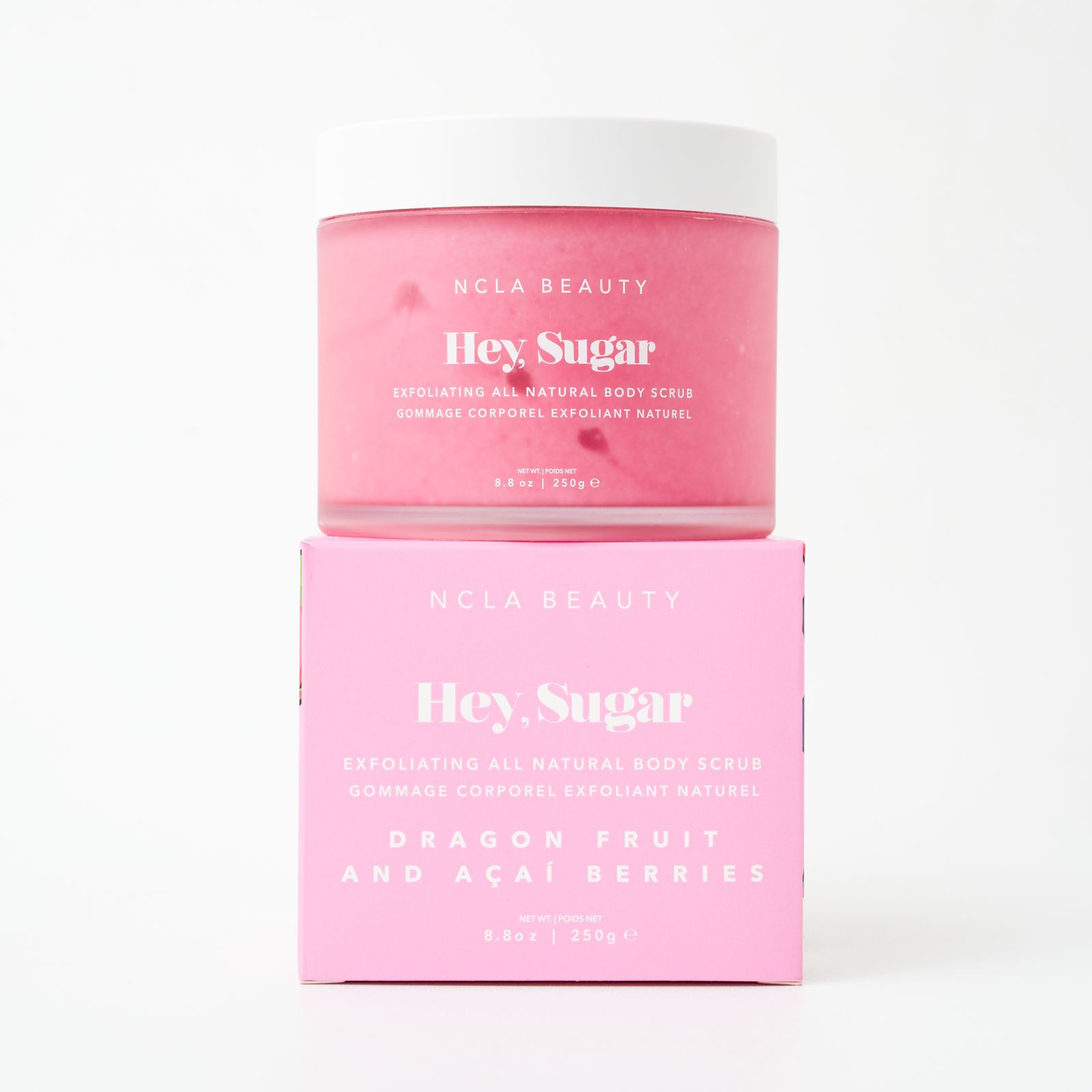 NCLA BEAUTY HEY, SUGAR DRAGONFRUIT BODY SCRUB 250g نگلا بيوتي مقشر للجسم