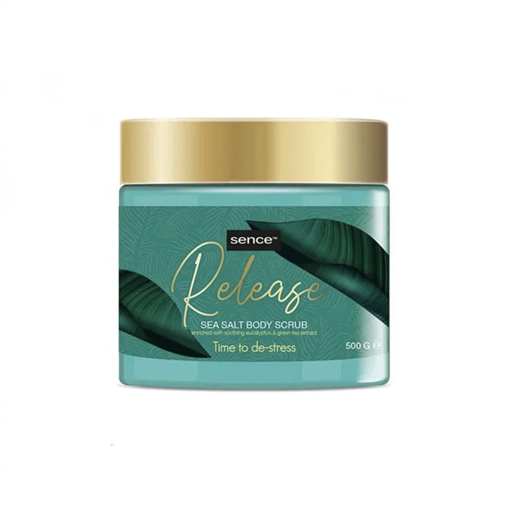 SENCE sea salt body scrub 500g release سكراب الجسم من سينس
