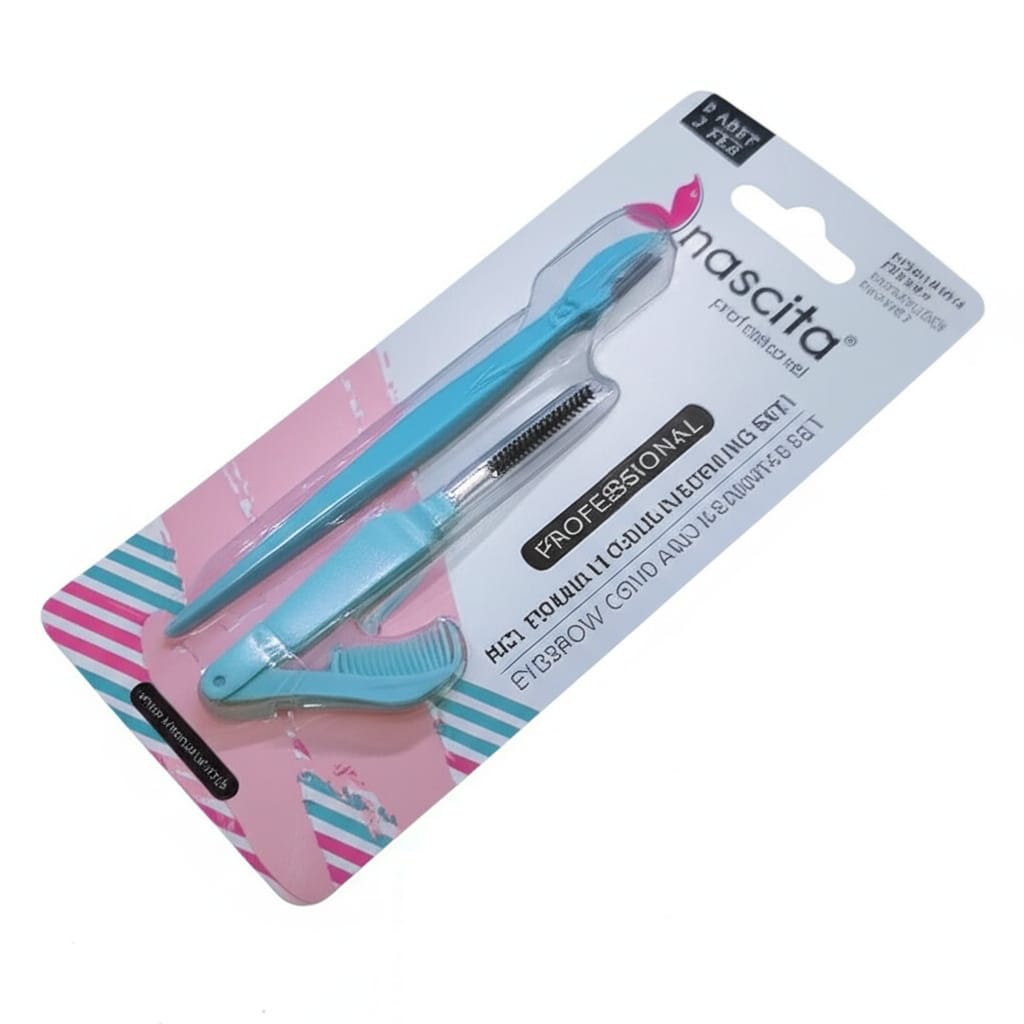 NASCITA eyebrow comb and shaping set 2pcs 07 مجموعة مشط وتشكيل الحواجب من ناسيتا