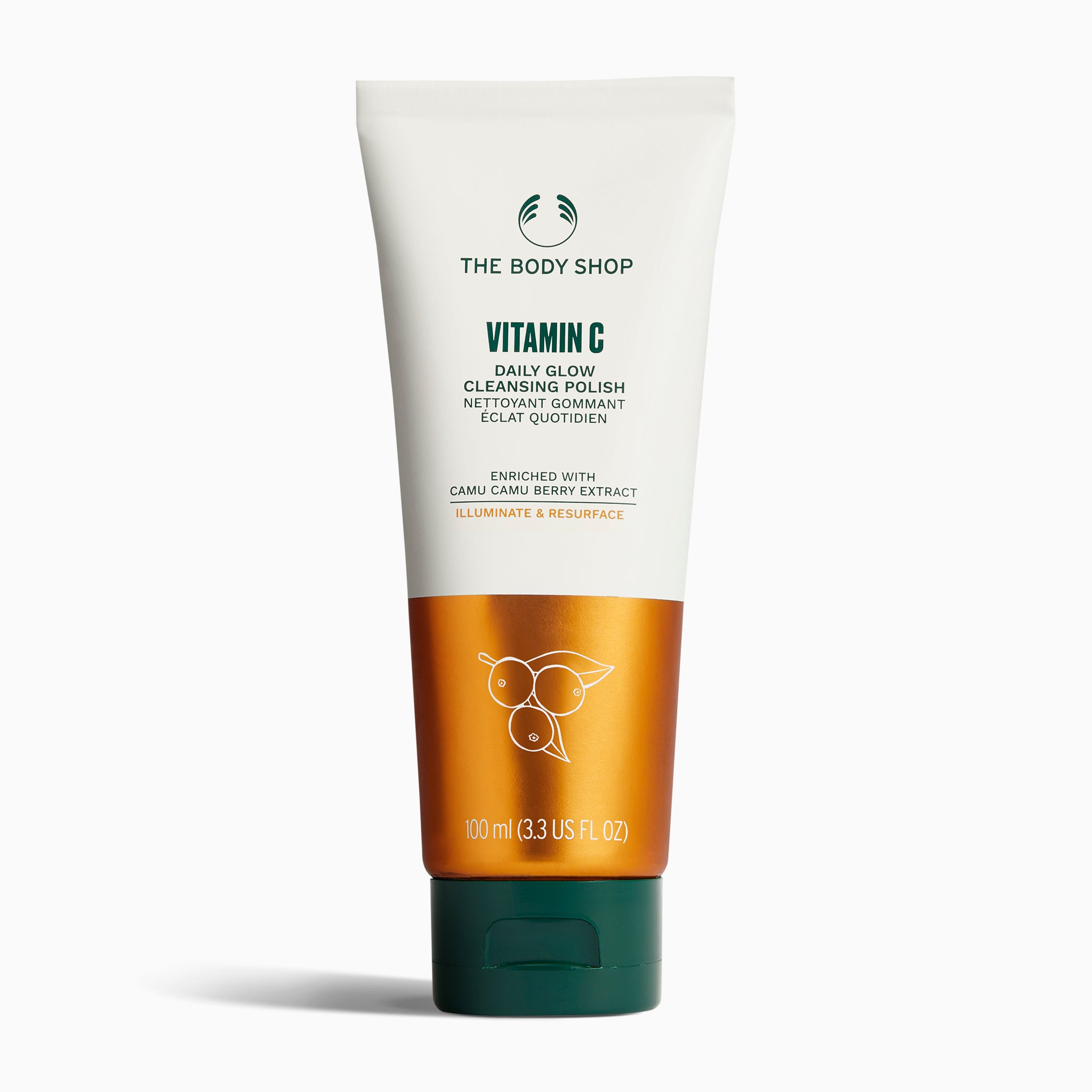 THE BODY SHOP Vitamin C Glow Cleansing Polish 100ml ذا بدي شوب غسول مقشر بالفايتمن سي للبشرة