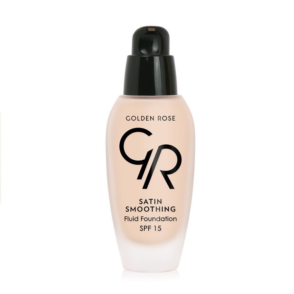 GOLDEN ROSE SATIN SMOOTHING FLUID FOUNDATION | كريم اساس للبشرة من كولدن روز