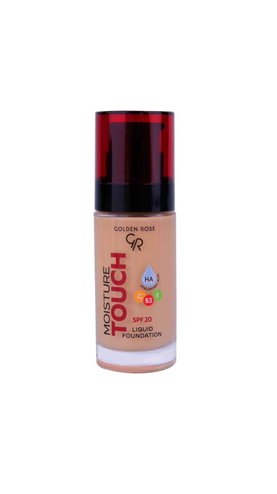 GOLDEN ROSE MOISTURE TOUCH LIQUID FOUNDATION فاونديشن للبشرة من كولدن روز